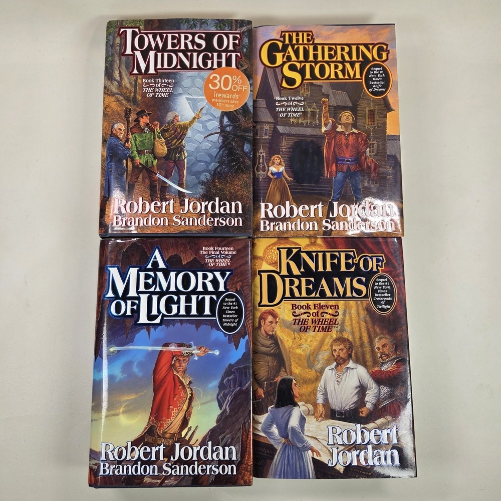 Wheel of Time Lot Robert Jordan Brandon Sanderson 1st Ed HCs Auto-Signed 11-14